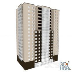 3D model Modern high-rise building