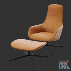 3D model Armchair Kent 896