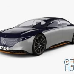 3D model Hum 3D Mercedes-Benz Vision EQS 2019