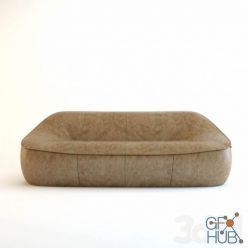 3D model Leather Sofa