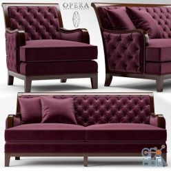 3D model Sofa and chair Opera SEBASTIAN CLASSIC