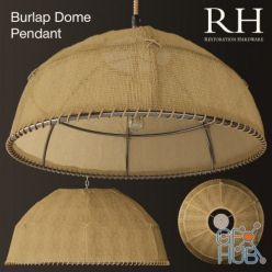 3D model Pendant Lamp RH Burlap Dome