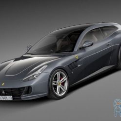 3D model Ferrari GTC4 Lusso 2017