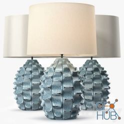 3D model LuxDeco Bayern Table Lamp Turquoise Base