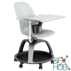 3D model Node Collaborative Mid-Back Chair by Steelcase