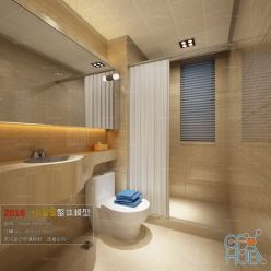 3D model Bathroom Space A007