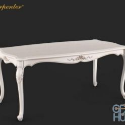 3D model Carpenter Long dining table