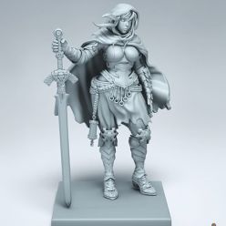 3D model Allison the Twilight Knight – 3D Print