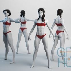 3D model Cubebrush – Female Basemesh 07