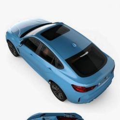 3D model BMW X6 M with HQ interior 2015 car