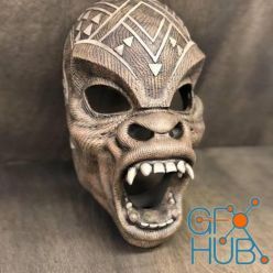 3D model M'Baku Warrior falls mask – 3D Print