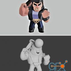 3D model Brawl Stars - Bull figurine – 3D Print