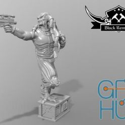 3D model Blue Pirate Leader – 3D Print