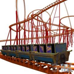 3D model Roller coaster