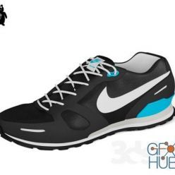 3D model Nike Waffle Trainer Shoes