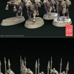 3D model ﻿Orc King Miniature May 2021 – 3D Print