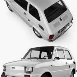 3D model Fiat 126 1976