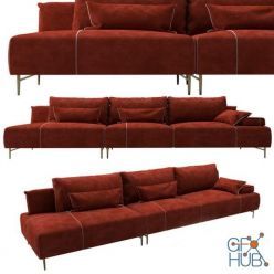 3D model Sofa and Armchair Furniture Set 3