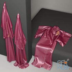3D model Chinese dragon robe