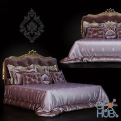 3D model Bed classic with ornament