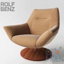 3D model Armchair 566 by Rolf Benz