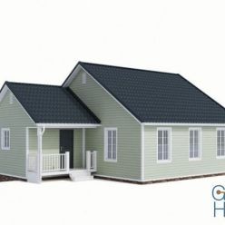 3D model House 90m2 (max, obj)