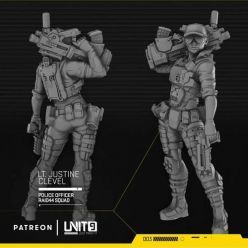 3D model Unit 9 - Cyberpunk Police Officers Septembre 2020 – 3D Print