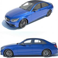 3D model Mercedes C63 S AMG sedan 2019