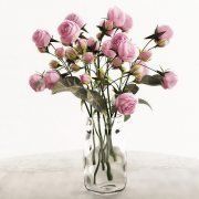 3D model Delicate bouquet of roses