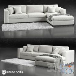 3D model L-Shaped sofa Eudora by Etch&Bolts