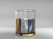 3D model Glass with water