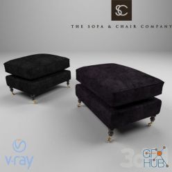 3D model Pouf TURNER The Sofa & Chair Company Classic ST TURN STL 01