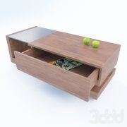 3D model Walnut coffee table