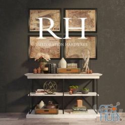 3D model RH PARISIAN CORNICE CONSOLE and DECOR (max, fbx)