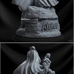 3D model Avengers Washed Diorama – 3D Print