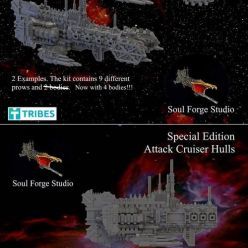 3D model Interstellar Jarheads Attack Cruisers – 3D Print