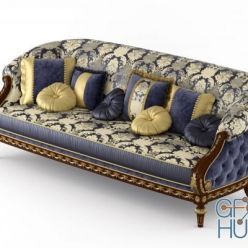 3D model Modenese Gastone 14436 3-seater sofa