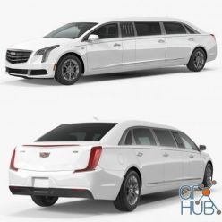 3D model Cadillac XTS 70” Limousine