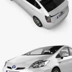 3D model Toyota Prius 2010 Hum 3D car