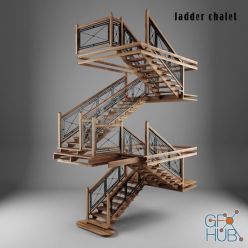3D model Ladder chalet