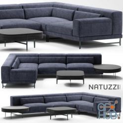 3D model Natuzzi Ido corner sofa
