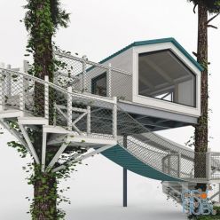 3D model Tree house 2.2 x 2.5 m