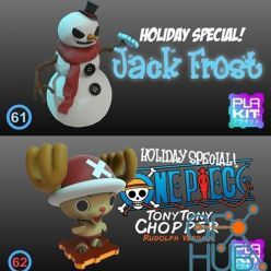 3D model Holiday special  jack frost and onepiece chopper! – 3D Print