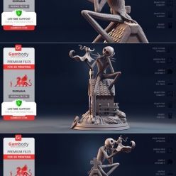 3D model Jack Skellington & Zero – 3D Print