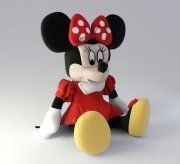 3D model Red Dress Disney Minnie Mouse