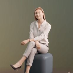 3D model Woman Ramona Sitting