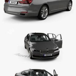 3D model Hum3D – BMW 7 series Le with HQ interior 2015