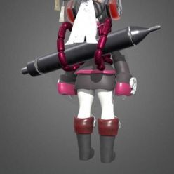 3D model Female Stylized Samurai and Akane – 3D Print