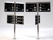 3D model Signage Tree Airport System By Burri