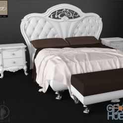 3D model Treci glamour bed (max, tex)